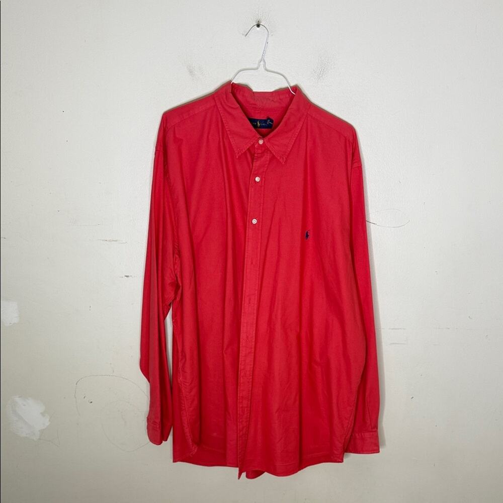 Polo by Ralph Lauren Men's Melon Button Down Shirt Size 3XLT